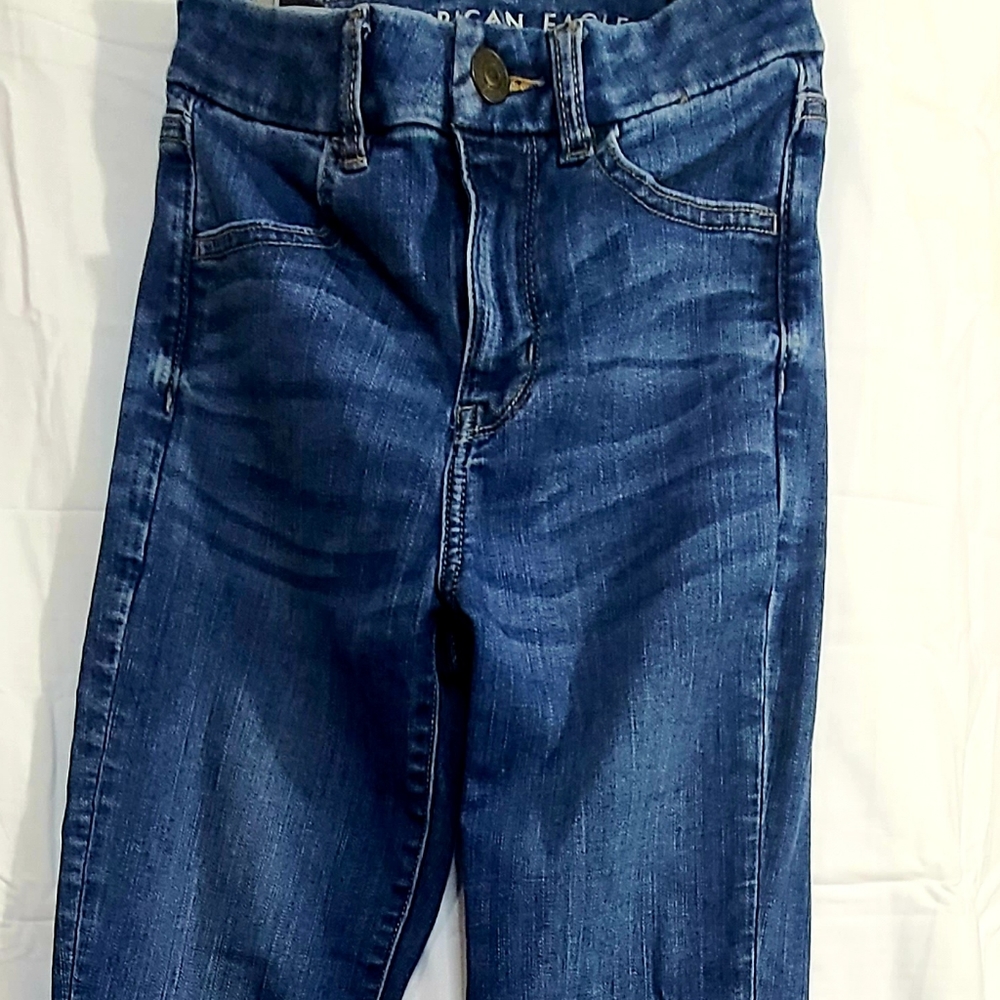 American eagle womens sz 00 blue jeans